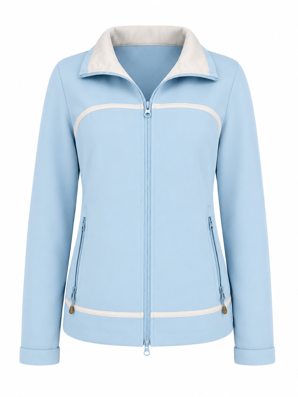 Columbia Titanium Light Blue Zip Front Jacket Women's Size Large L
